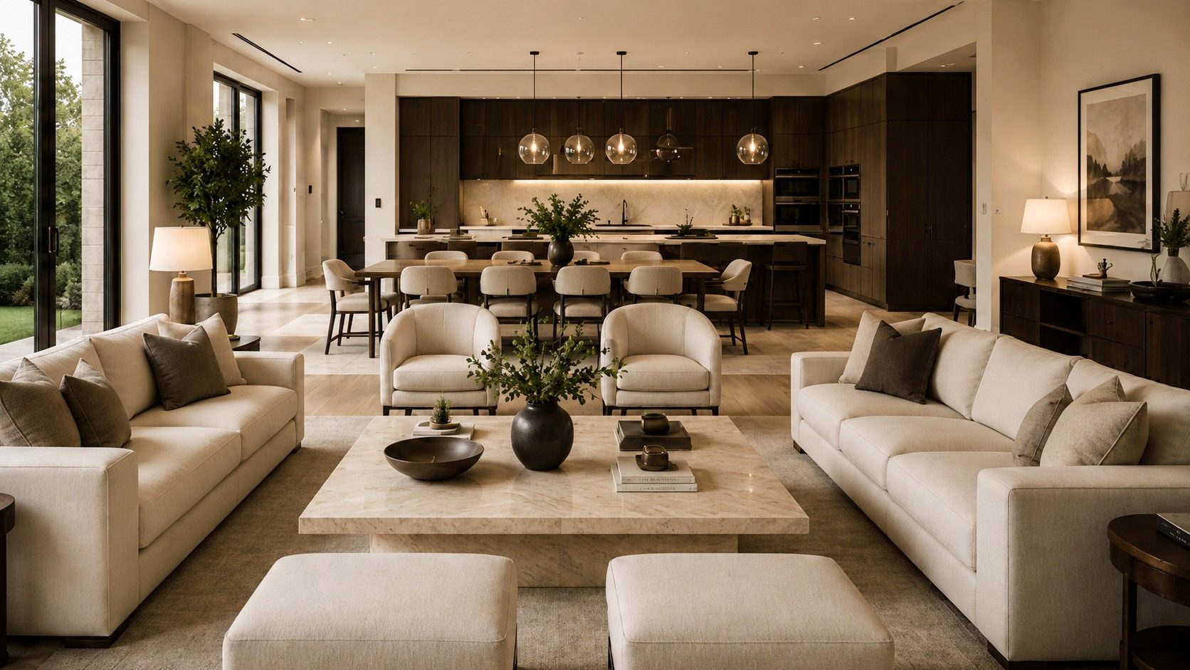 Modern luxury living room